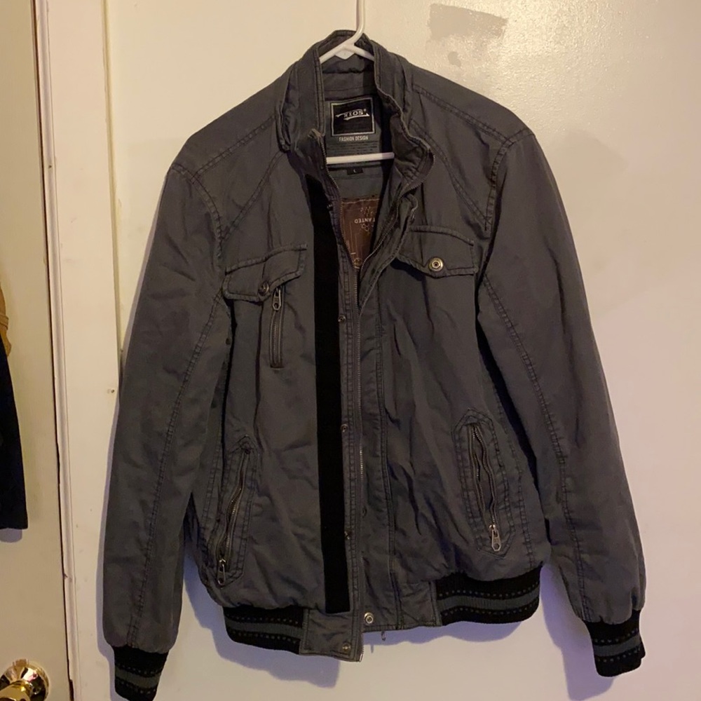 Xios gray jacket size large